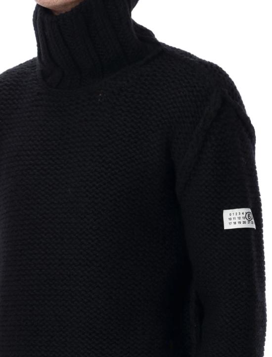 25FW MM6 메종마르지엘라 터틀넥 SH2HA0008M13166900 Black - MM6 MAISON MARGIELA