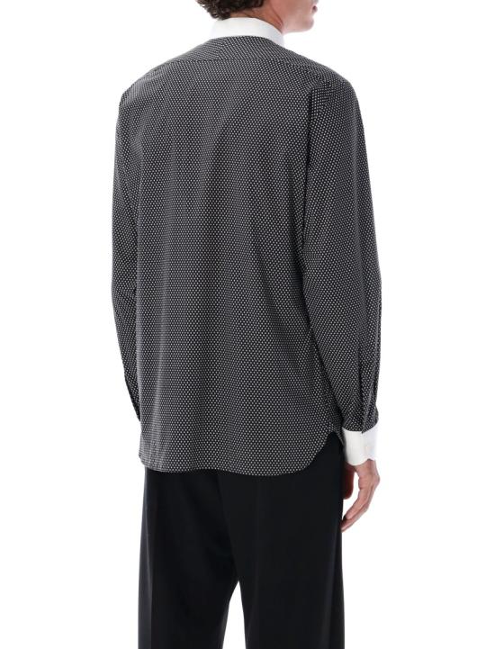 25FW 톰포드 다이아몬드 프린트 클래식 핏 버튼업 셔츠 HLVA03C0008NWA Grey - TOMFORD