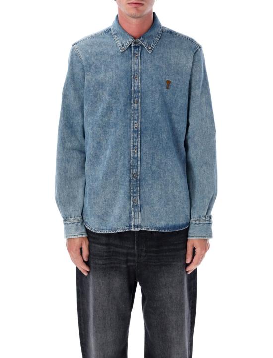 26FW 아미 데님 셔츠 USH786DE0056480 Blue