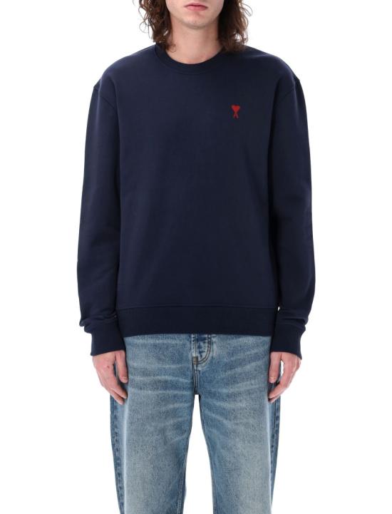 26FW 아미 스몰 하트 로고 스웨트셔츠 BFUSW035730430 Black