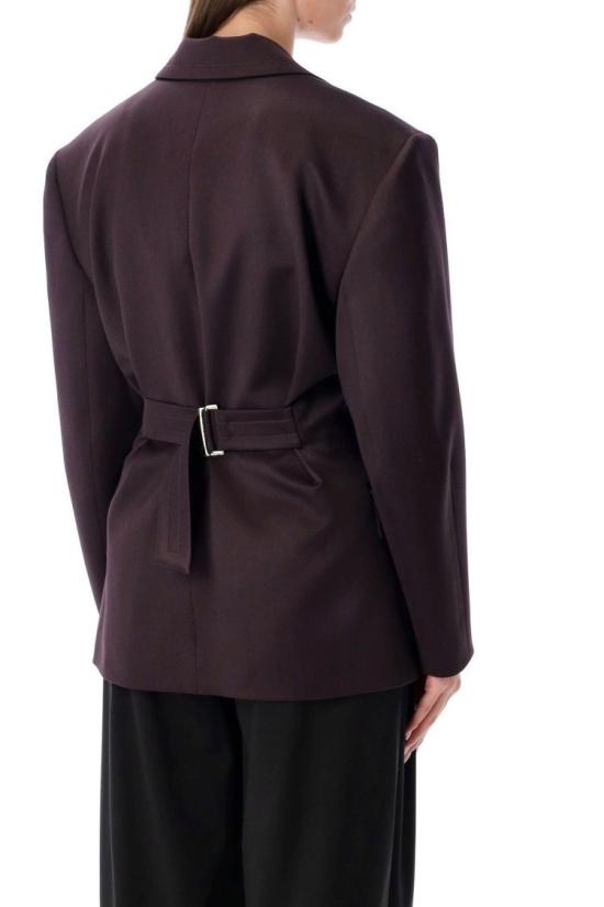 25FW 마그다뷰트림 자켓 104925BURGUNDY Black - MAGDA BUTRYM
