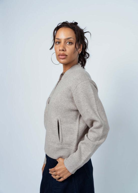  얼루드 가디건 알루드 마블 로얄 스웨터 재킷 로얄 - ALLUDE