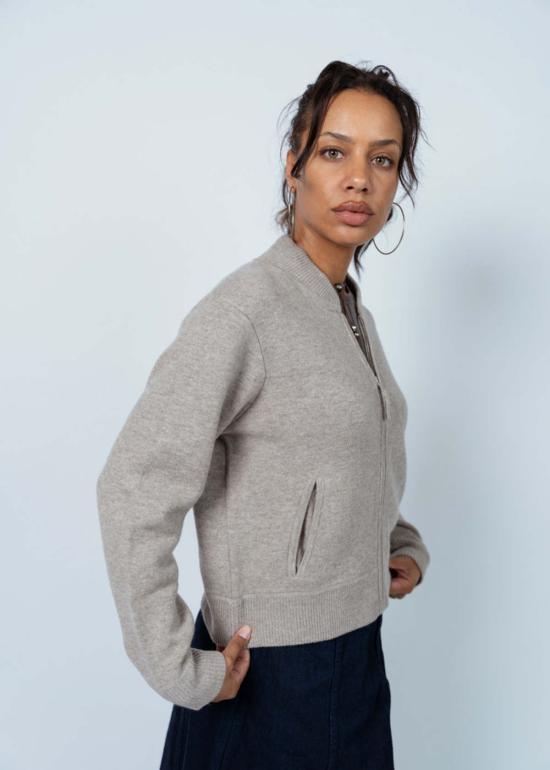  얼루드 가디건 알루드 마블 로얄 스웨터 재킷 로얄 - ALLUDE