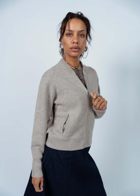  얼루드 가디건 알루드 마블 로얄 스웨터 재킷 로얄 - ALLUDE