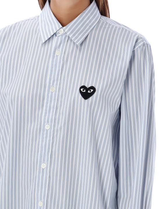 25FW 꼼데가르송 긴팔 셔츠 AXB020051 BLUE STRIPE - COMME DES GARCONS