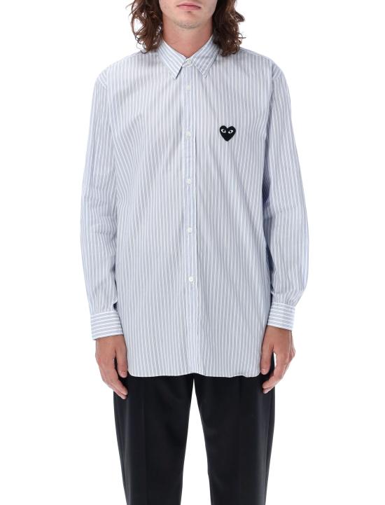 25FW 꼼데가르송 긴팔 셔츠 AXB020051 BLUE STRIPE - COMME DES GARCONS