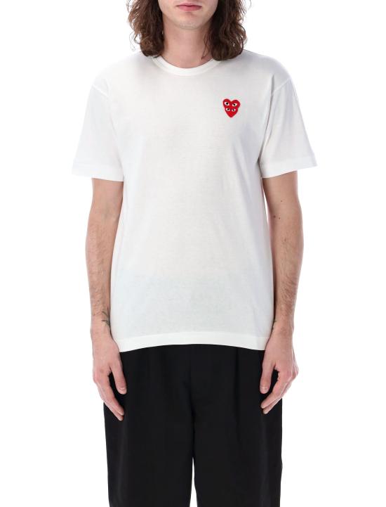25FW 꼼데가르송 반팔 티셔츠 AXT288051 2 WHITE - COMME DES GARCONS