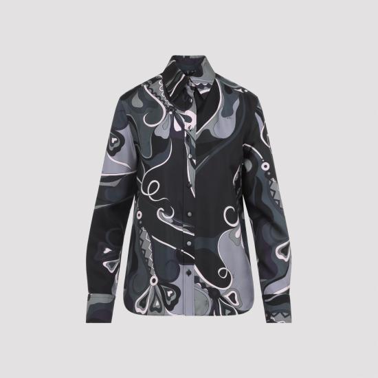 25FW 에밀리오푸치 셔츠 5URJ08 5U731016 BLACK - EMILIO PUCCI