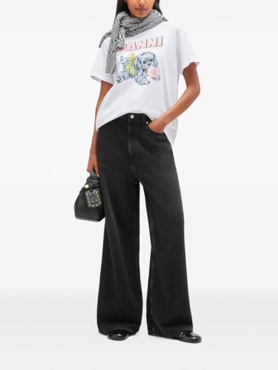 25FW 가니 반팔 티셔츠 T4334 151 WHITE - GANNI