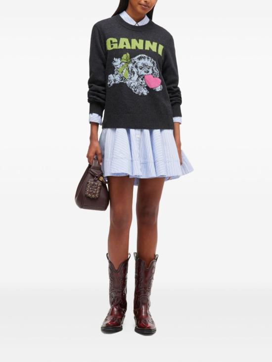 25FW 가니 스웨터 K2597 252 CHARCOAL - GANNI