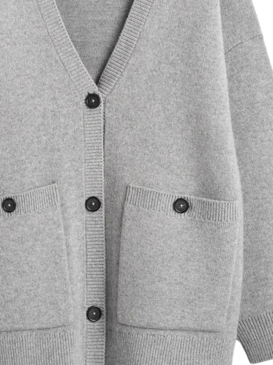 25FW 토템 가디건 254WRT0572YA0126 039 GREY - TOTEME