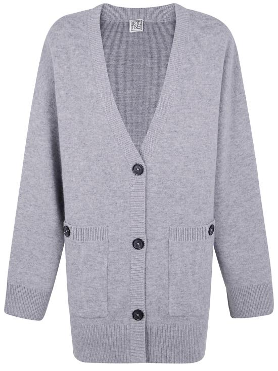 25FW 토템 가디건 254WRT0572YA0126 039 GREY - TOTEME