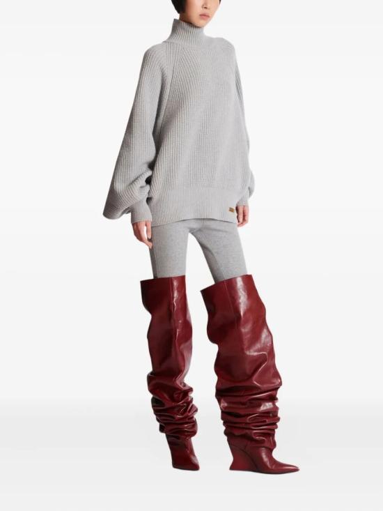 25FW 발망 터틀넥 FF0KG025KJ22 9UB GREY - BALMAIN