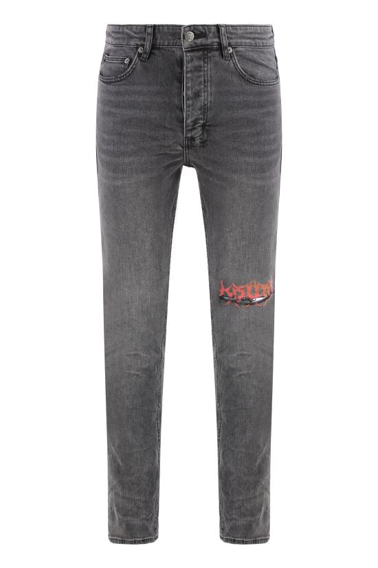  수비 스트레이트 팬츠 MFA24DJ042BLK black