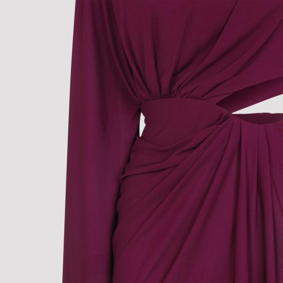 25FW 지암바티스타 발리 미디 원피스 25FWSVTE501080JER 6632 PINK PURPLE - GIAMBATTISTA VALLI