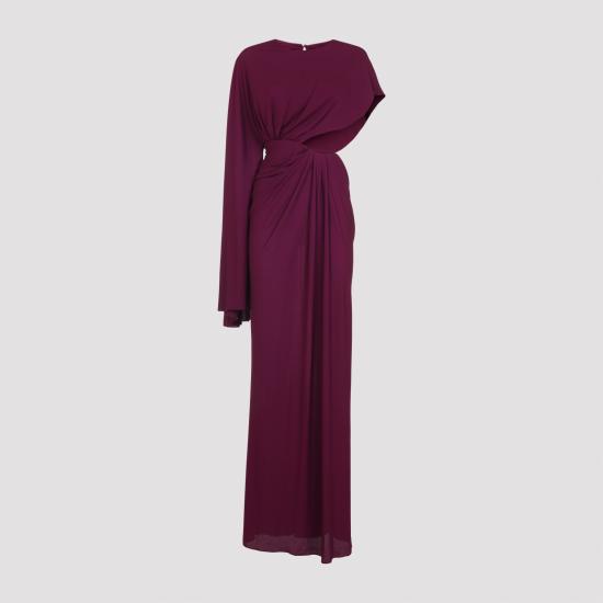 25FW 지암바티스타 발리 미디 원피스 25FWSVTE501080JER 6632 PINK PURPLE - GIAMBATTISTA VALLI