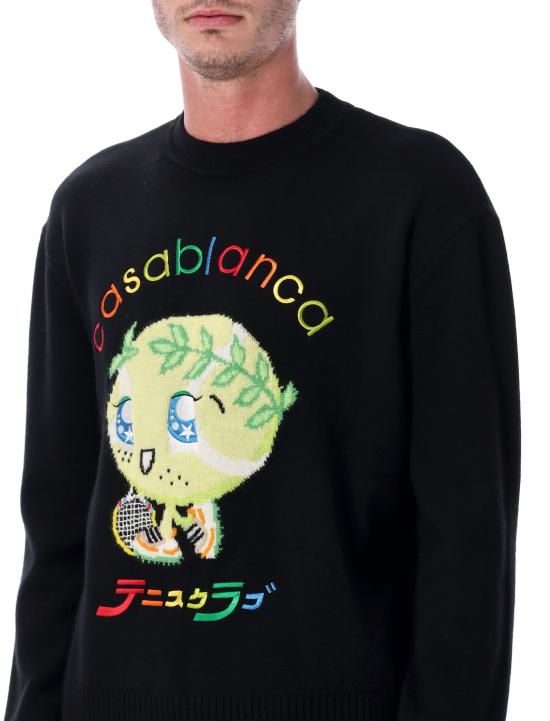 25FW 카사블랑카 스웨터 MAW25KW109901 KAWAII KAWAII TENNIS BOY - CASABLANCA