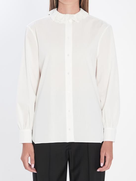 25FW 생로랑 셔츠 842627 Y7K369601 WHITE