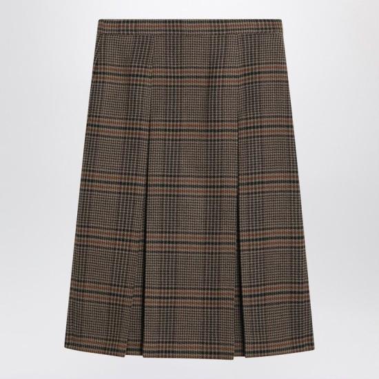 25FW 생로랑 미디 스커트 831068 Y9I702849 BEIGE