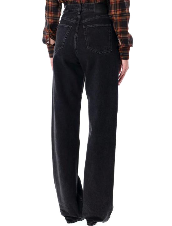 25FW 생로랑 스트레이트 팬츠 834135 Y13MA1805 BLACK - SAINT LAURENT