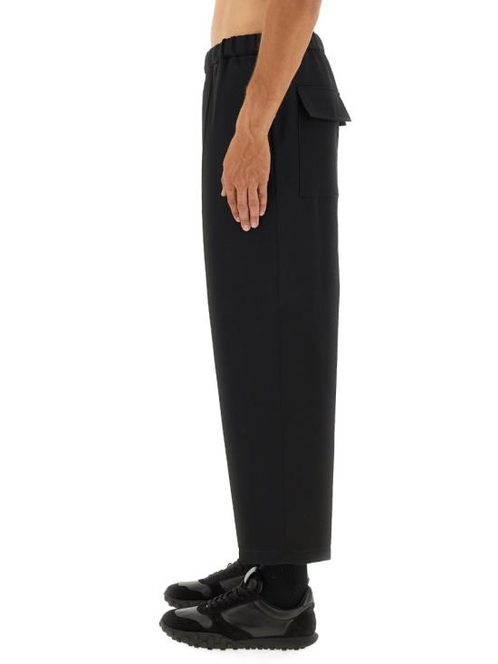 25FW 질샌더 울 개버딘 테이퍼드 팬츠 질샌더 J21KA0012 J40002001 BLACK - JIL SANDER