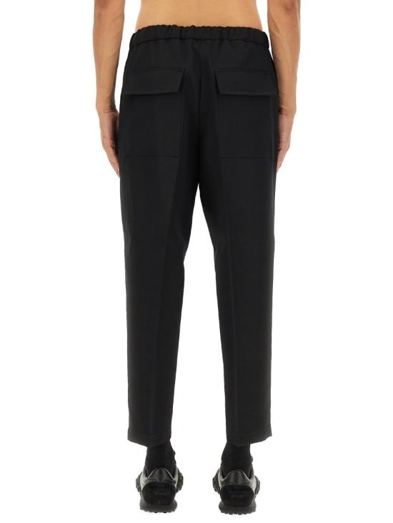 25FW 질샌더 울 개버딘 테이퍼드 팬츠 질샌더 J21KA0012 J40002001 BLACK - JIL SANDER