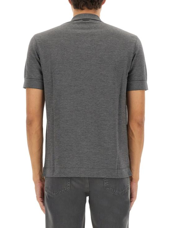 25FW 에르메네질도제냐 반팔 티셔츠 UG381A2 G740K98 GREY - ERMENEGILDO ZEGNA