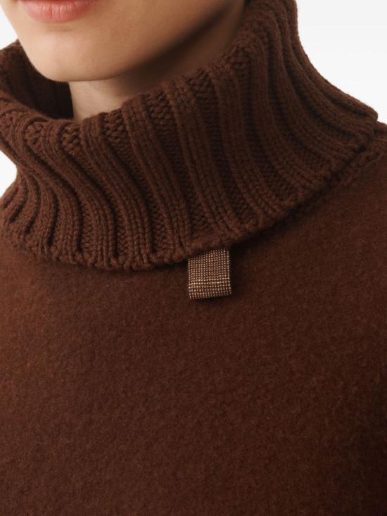 25FW 파비아나 필리피 케이프 SAD215A802 L8421269 BROWN - FABIANA FILIPPI