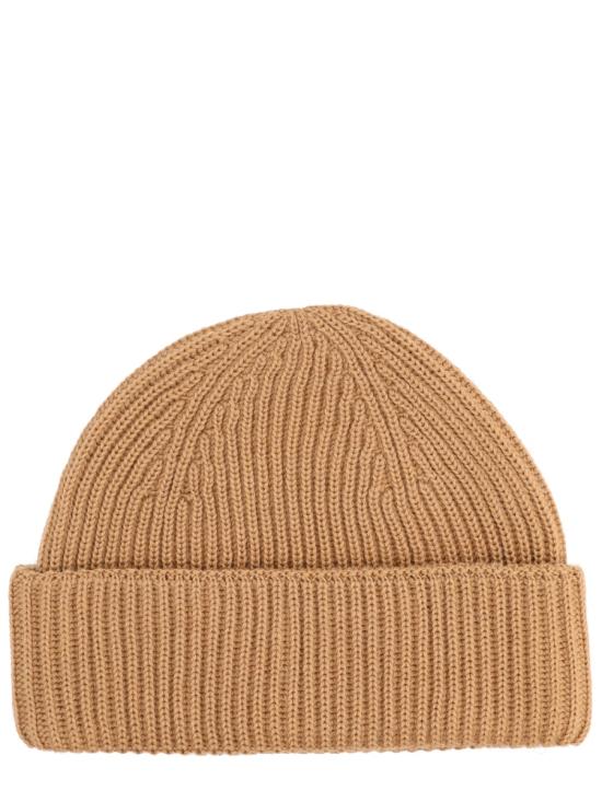 25FW 메종키츠네 폭스 헤드 라지 비니  PM06112KT1022 0054 BROWN - MAISON KITSUNE