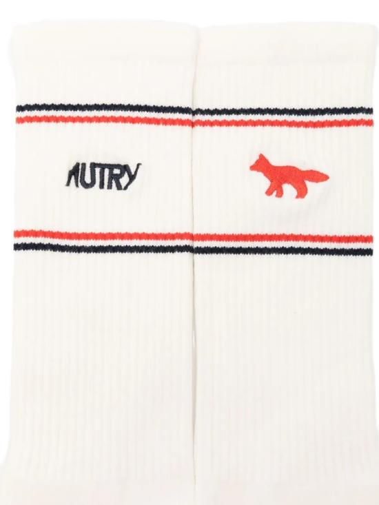 25FW 오트리 X 메종키츠네 양말 SOPU MK4W WHITE - AUTRY X MAISON KITSUNE