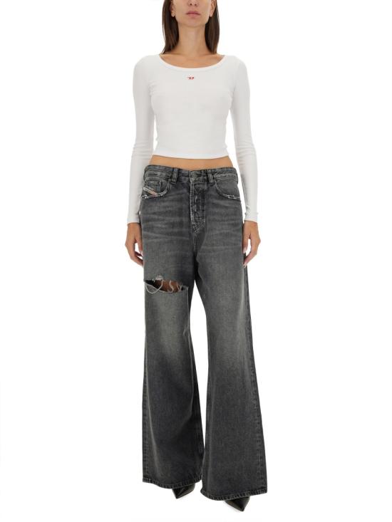 25FW 디젤 반팔 티셔츠 A05106 0EJAI100 WHITE - DIESEL