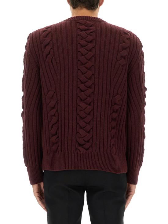 25FW 알렉산더 맥퀸 스웨터 848915 Q1BFL6190 BORDEAUX - ALEXANDER MCQUEEN
