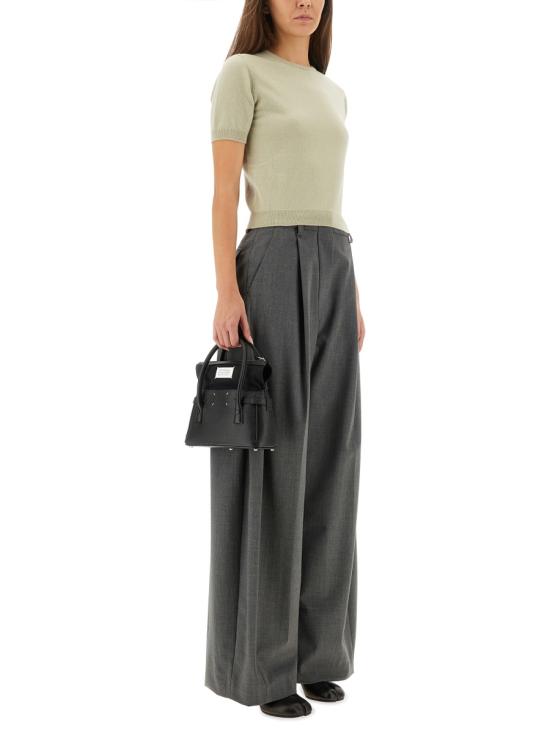 25FW 마르지엘라 크루넥 반팔 니트 S51HL0022 M13144688 GREEN - MAISON MARGIELA