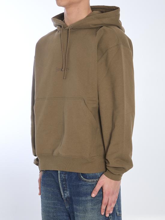  생로랑 그리 폰세 후드 818538 Y36SW1301 GREEN - SAINT LAURENT
