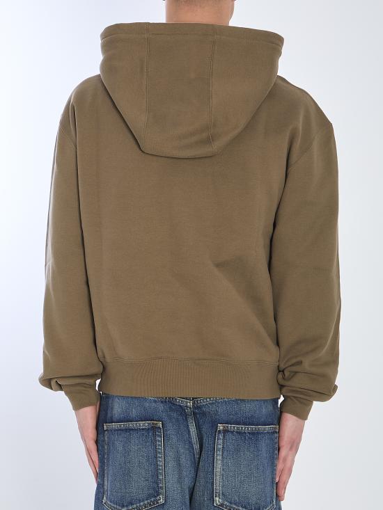  생로랑 그리 폰세 후드 818538 Y36SW1301 GREEN - SAINT LAURENT