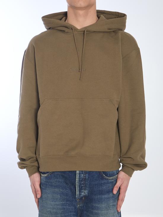  생로랑 그리 폰세 후드 818538 Y36SW1301 GREEN