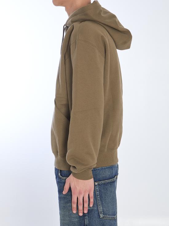  생로랑 그리 폰세 후드 818538 Y36SW1301 GREEN - SAINT LAURENT