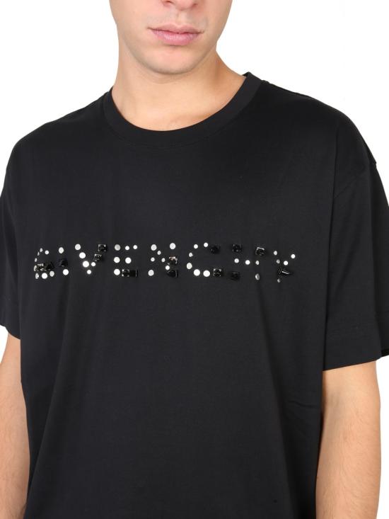  지방시 반팔 티셔츠 BM717L3Y6B 001 BLACK - GIVENCHY