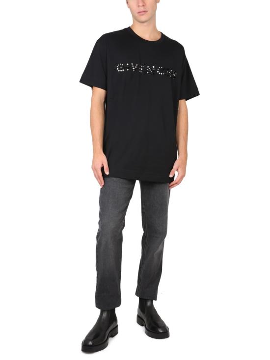 지방시 반팔 티셔츠 BM717L3Y6B 001 BLACK - GIVENCHY