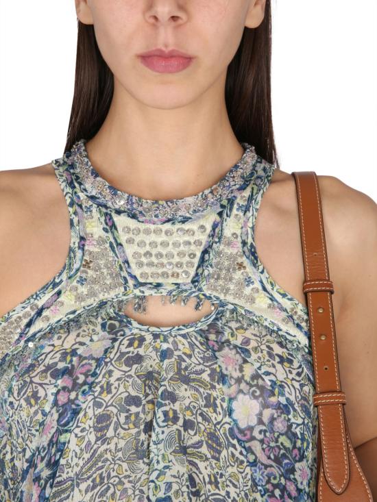  이자벨마랑 반팔 티셔츠 HT0133FA BLUE - ISABEL MARANT