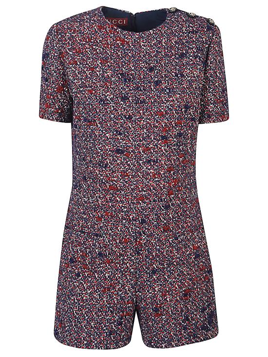 25FW 구찌 트위드 점프수트 837155 ZATNT4956 Blue - GUCCI