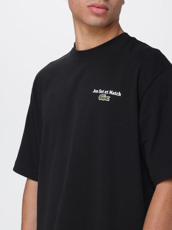 25FW 라코스테 반팔 티셔츠 TH5950 031 Black - LACOSTE