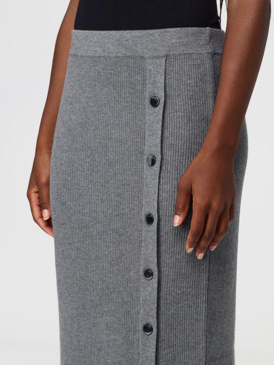 25FW 리우조 롱 스커트 MF5372MS99E 02050 Grey - LIU JO