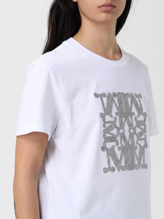 25FW 막스마라 반팔 티셔츠 2521946032600 005 White 1 - MAX MARA