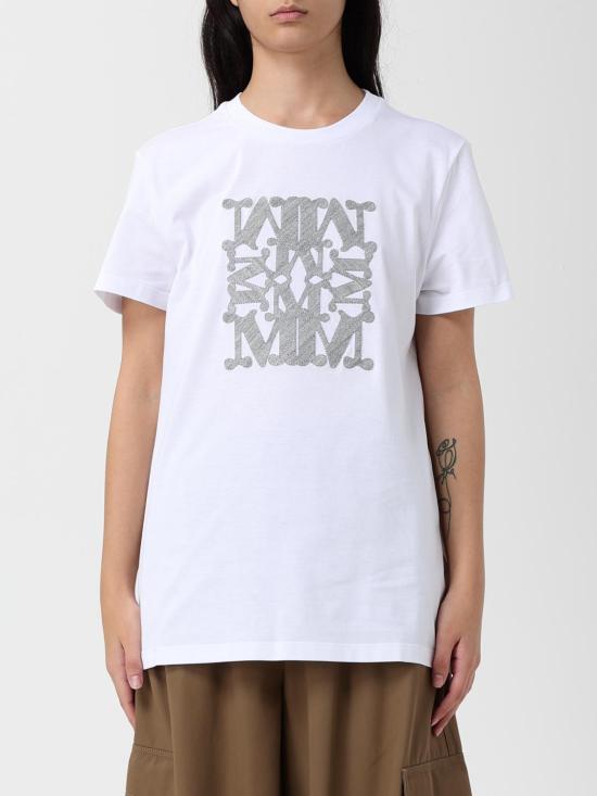 25FW 막스마라 반팔 티셔츠 2521946032600 005 White 1