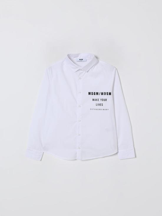 25FW [키즈] 엠에스지엠 셔츠 F5MSJBSI220 001 White