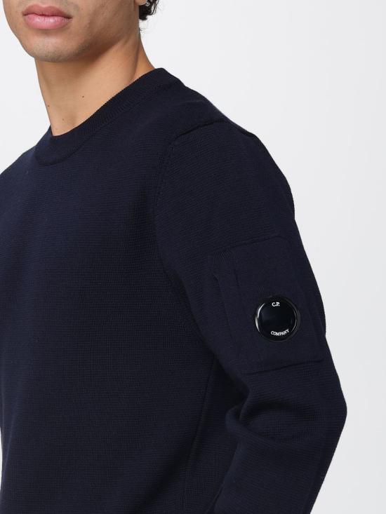 25FW 씨피 컴퍼니 스웨터 19CMKN200A006595A 888 Blue - C.P. COMPANY