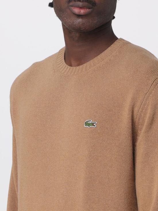 25FW 라코스테 크루넥 스웨터 AH2916 TUY Beige - LACOSTE