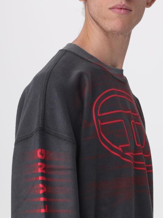 25FW 디젤 긴팔 티셔츠 A186540AGCB 9AW Grey - DIESEL