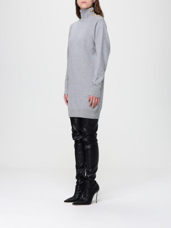 25FW 발망 롱 원피스 FF0R9382KI87 9UB Grey - BALMAIN